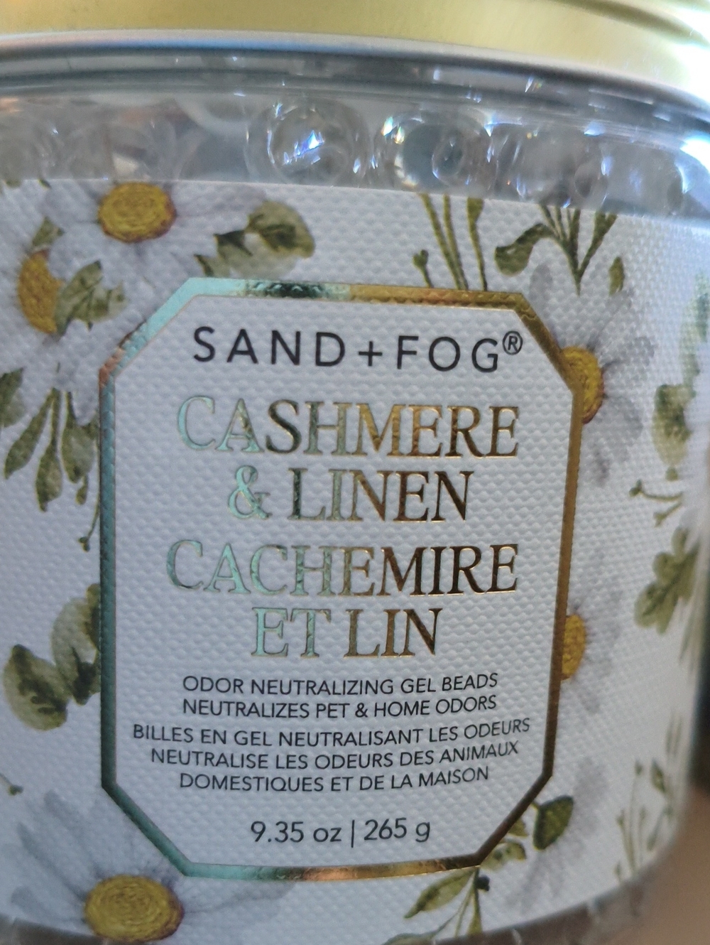 SAND+FOG Cashmere & Linen Odor Neutralizing Gel Beads